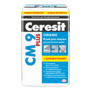 Ceresit СМ 9 Plus. Клей для керамической плитки и керамогранита для внутренних работ                