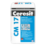 Ceresit СМ 17. Высокоэластичный клей для плитки для наружных и внутренних работ